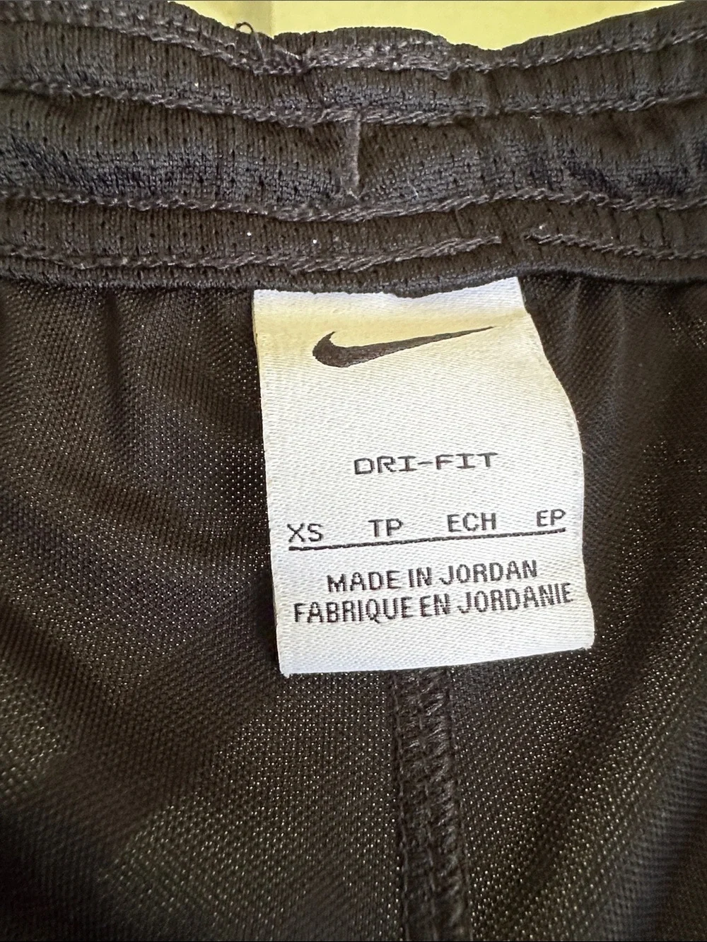 NikeUnisex kids Black Athletic Shorts with White Swoosh